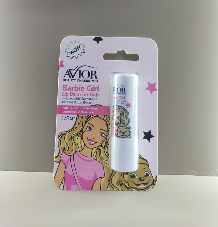 بالم لب کودک آویور طرح باربی