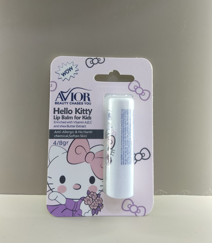 بالم لب کودک آویور طرح هلو کیتی