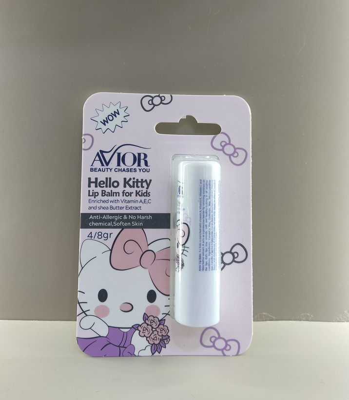 بالم لب کودک آویور طرح هلو کیتی