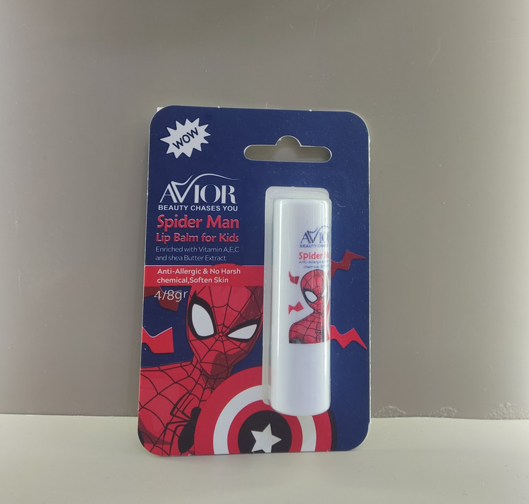 بالم لب کودک آویور طرح اسپایدر من