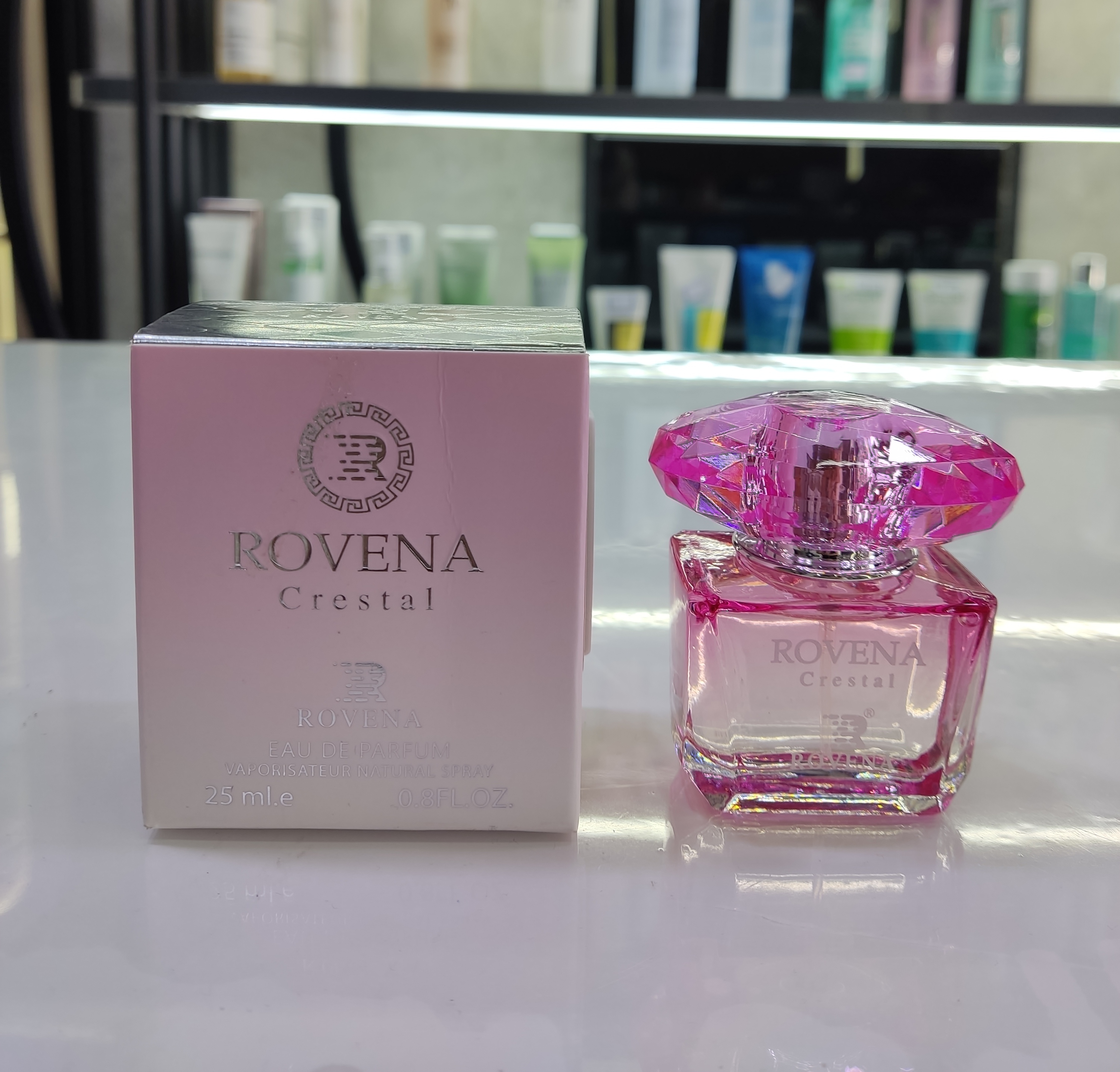 عطر مینی زنانه ورساچه صورتی crestal روونا