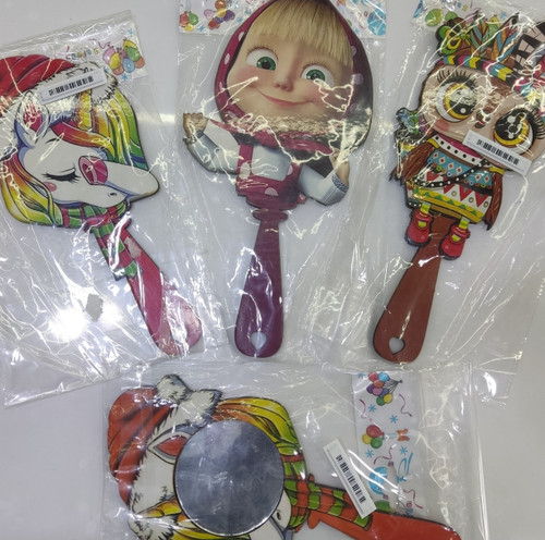 آینه دستی طرحدار