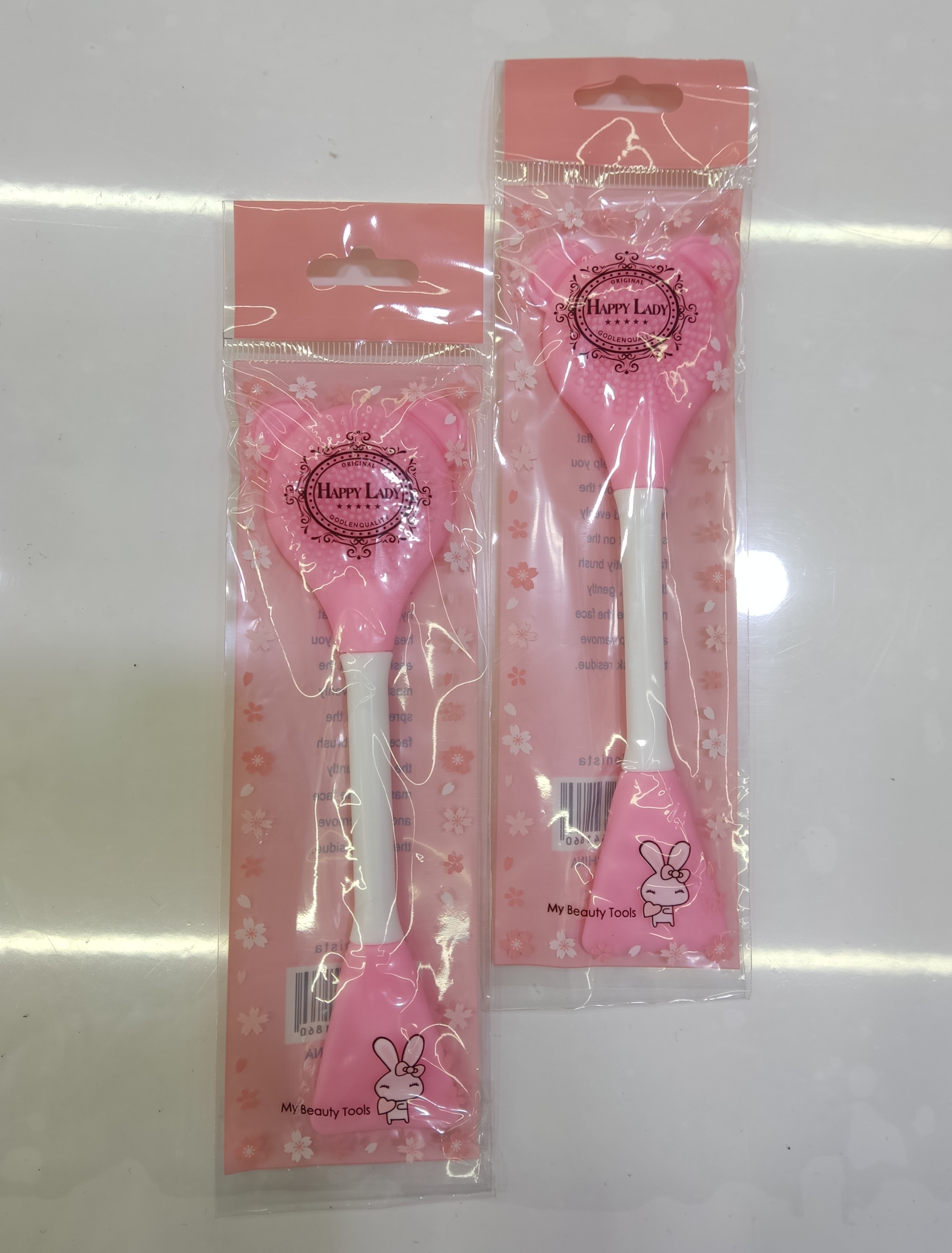 فیس براش دو طرفه هپی لیدی رنگ صورتی روشن